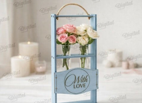 Personalized Wedding Ring Box - Custom Engraved Wooden Heart Ring Bearer Box