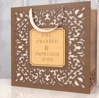 Personalized Luxury Wooden Gift Box - Custom Engraved 3D Layered Keepsake Case