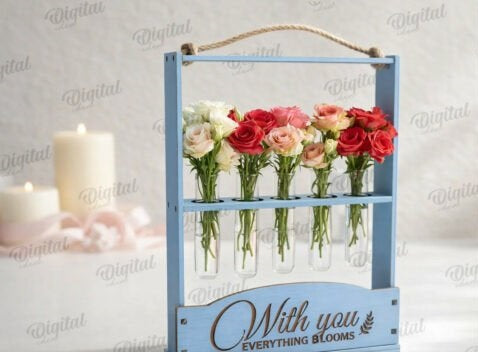 Personalized Wedding Ring Box - Custom Engraved Wooden Heart Ring Bearer Box