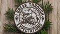 Personalized T-Rex "I Break Through Expectations" Kids Shirt & Wall Art Decor