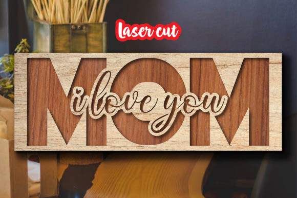 Personalized 3D Layered Wooden Family Sign - Custom Engraved Desktop Decor for Mom & Dad