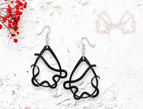 Handcrafted Sugar Skull Earrings - Custom Laser Cut Day of the Dead & Halloween Jewelry