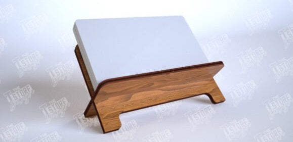 Personalized Wooden Desktop Business Card Holder - Custom Engraved Office Desk Accessory