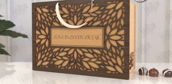 Personalized Luxury Wooden Gift Box - Custom Engraved 3D Layered Keepsake Case