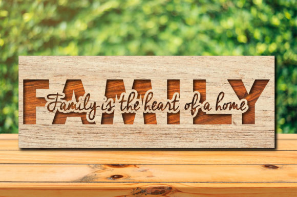 Personalized 3D Layered Wooden Family Sign - Custom Engraved Desktop Decor for Mom & Dad