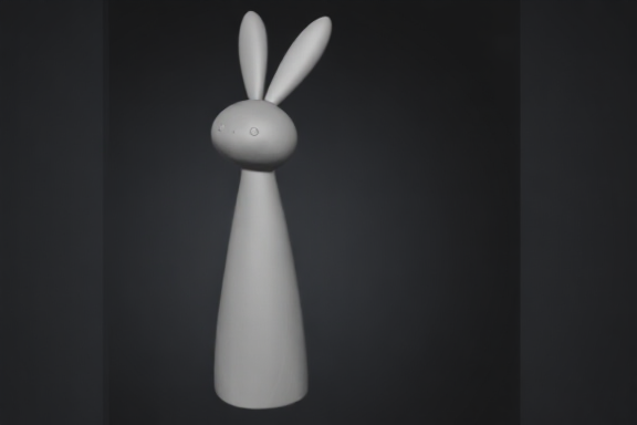 Modern Minimalist Easter Bunny Figurines - Pastel Kawaii Spring Home Decor
