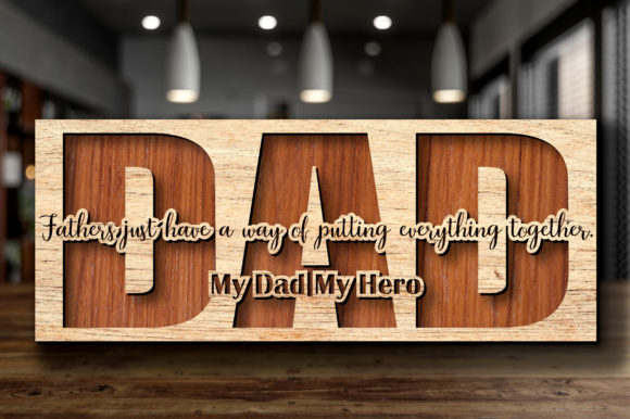 Personalized 3D Layered Wooden Family Sign - Custom Engraved Desktop Decor for Mom & Dad