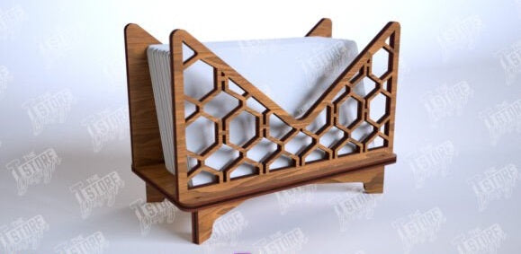 Personalized Wooden Desktop Business Card Holder - Custom Engraved Office Desk Accessory