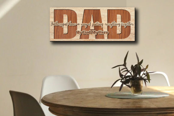 Personalized 3D Layered Wooden Family Sign - Custom Engraved Desktop Decor for Mom & Dad