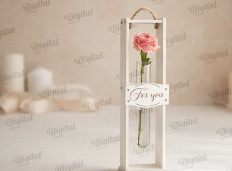 Personalized Wedding Ring Box - Custom Engraved Wooden Heart Ring Bearer Box
