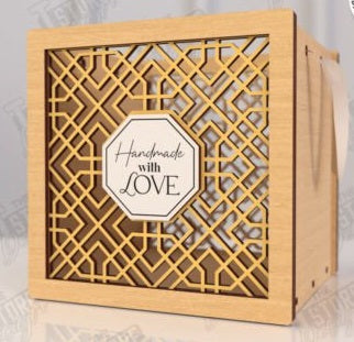 Personalized Luxury Wooden Gift Box - Custom Engraved 3D Layered Keepsake Case