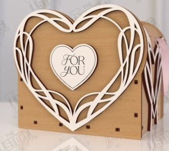 Personalized Luxury Wooden Gift Box - Custom Engraved 3D Layered Keepsake Case