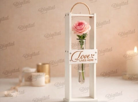 Personalized Wedding Ring Box - Custom Engraved Wooden Heart Ring Bearer Box