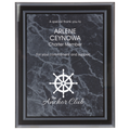 Black Marble Border Clear 9" x 11" -Plaq Acrylic