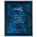 Blue 9" x 11" Marble Border -Plaq Acrylic