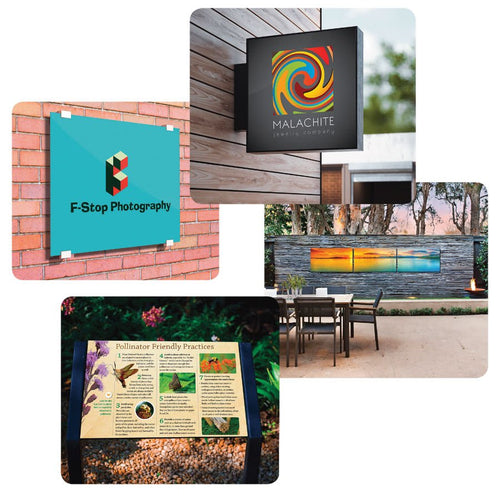 Gloss White 11" x 14" ChromaLuxe Outdoor Aluminum Panel