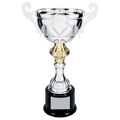 Silver 13" Completed Metal Cup Trophy on Plastic Base