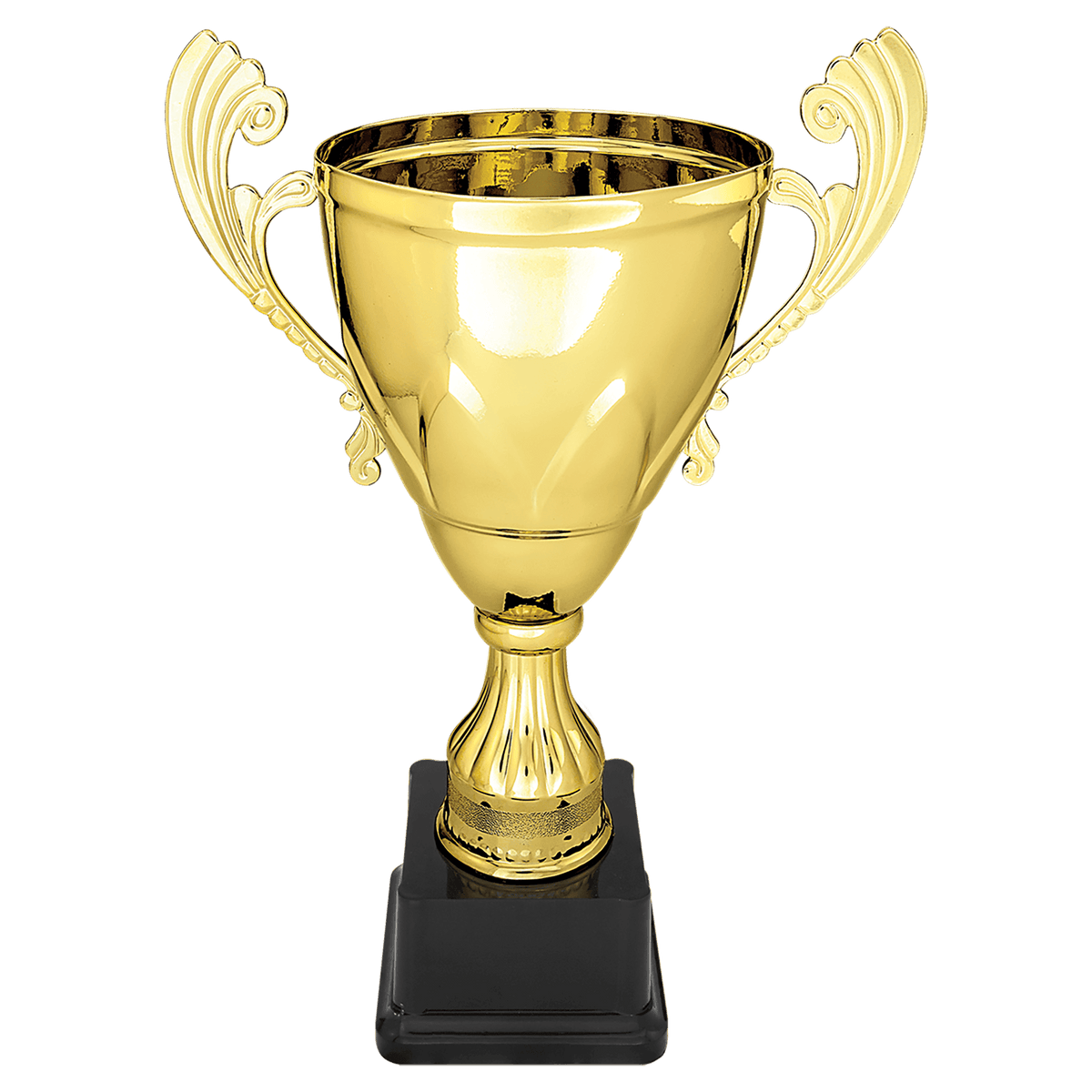 Gold 11" Completed Metal Cup on Plastic Base