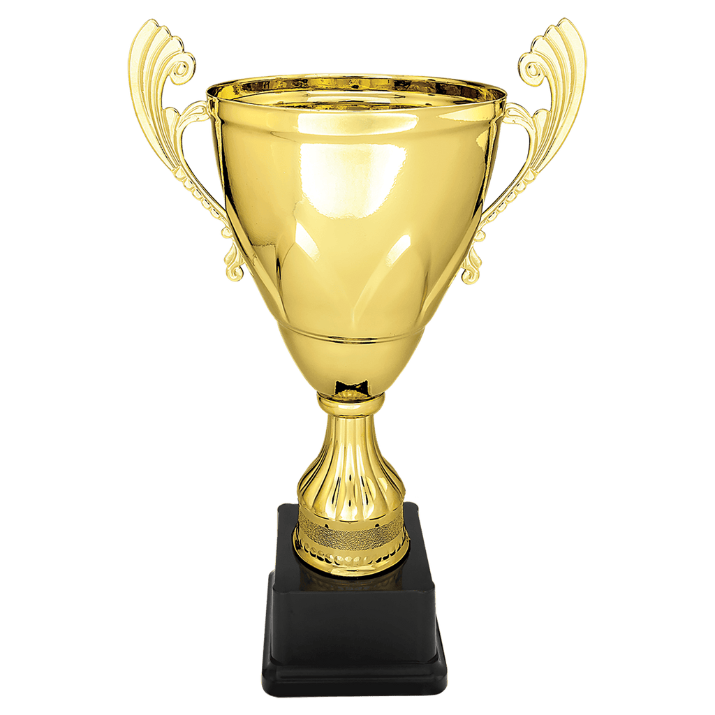Gold 13" Completed Metal Cup on Plastic Base