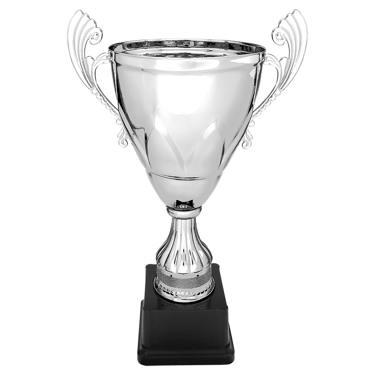 Silver 13" Completed Metal Cup on Plastic Base