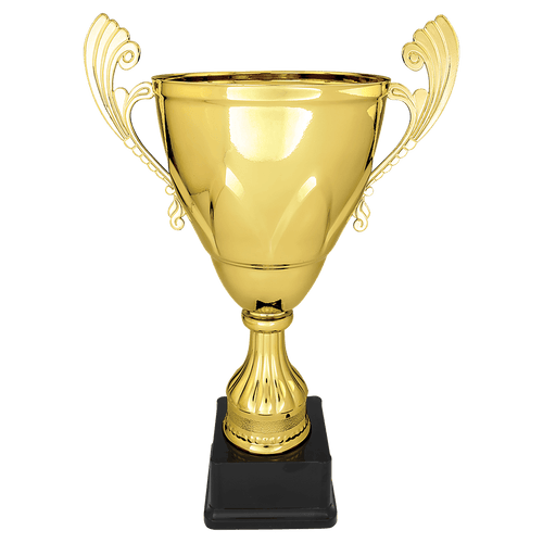 Gold 16 3/4" Completed Metal Cup on Plastic Base
