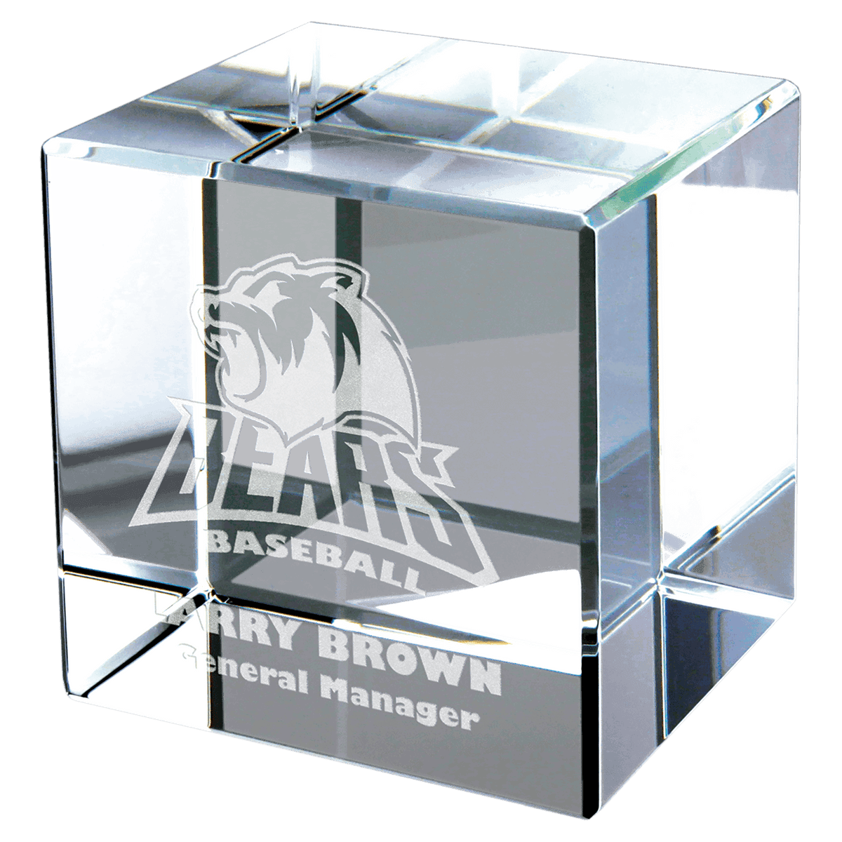 2" 2" x 2" Crystal Cube