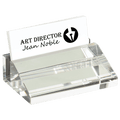 4" x 2 1/2" Crystal Business Card Holder