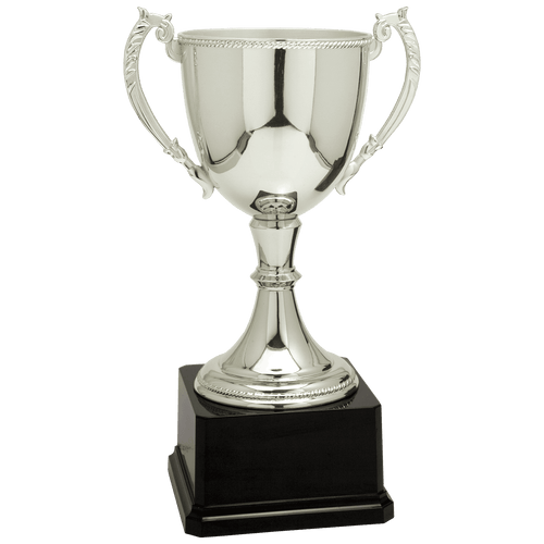Silver 12 3/4" Completed Zinc Cup Trophy