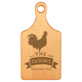 13 1/2" x 7" Maple Paddle Shaped Cutting Board