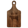 13 1/2" x 7" Walnut Paddle Shape Cutting Board