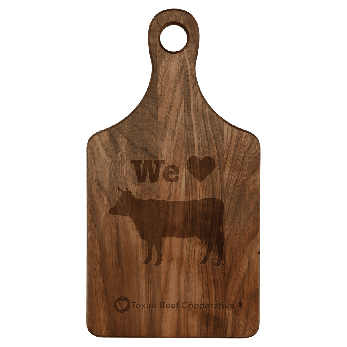 13 1/2" x 7" Walnut Paddle Shape Cutting Board