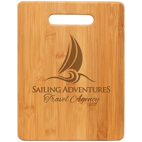 11 1/2" x 8 3/4" Bamboo Rectangle Cutting Board