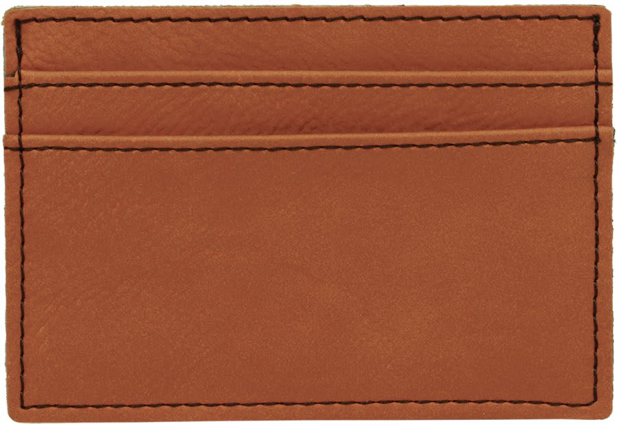 Rawhide 4" x 2 3/4" Laserable Leatherette Wallet Clip