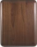 9" x 12" Elliptical Edge Round Corner Genuine Walnut Plaque