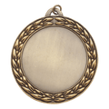 Antique Gold 2 2 3/4" Wreath 2" Insert Holder Medal