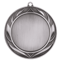 Antique Silver 2 3/4" Wreath 2" Insert Holder Medal