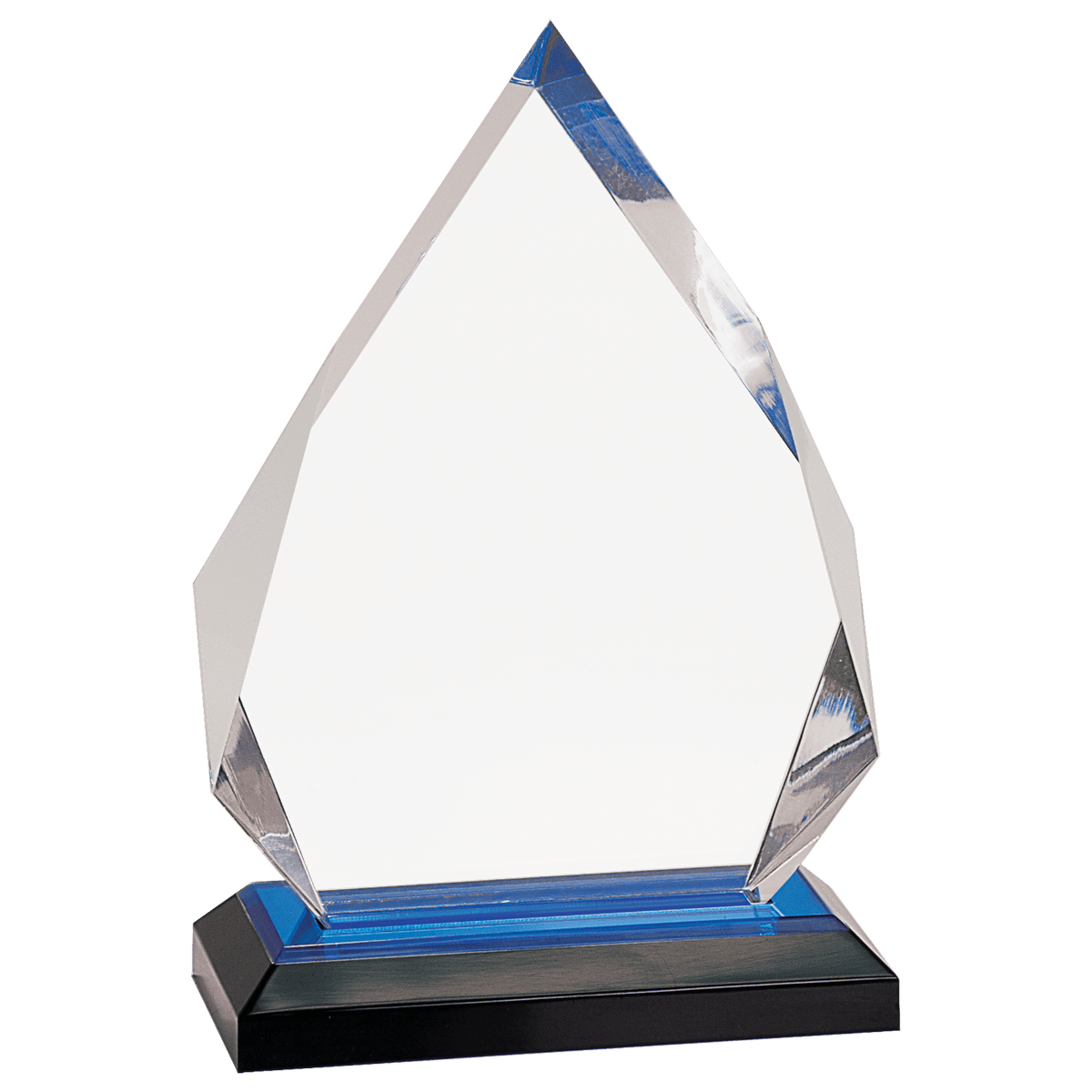 Blue 5 1/4" x 7 3/4" Diamond Impress Acrylic