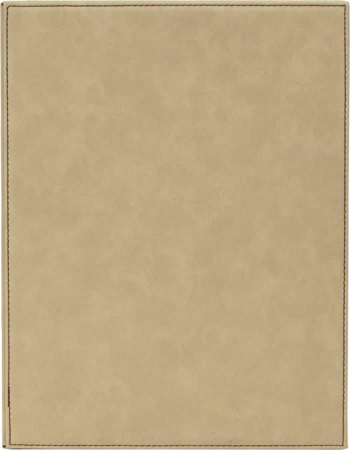 Light Brown 9" x 12" Laserable Leatherette Plaque