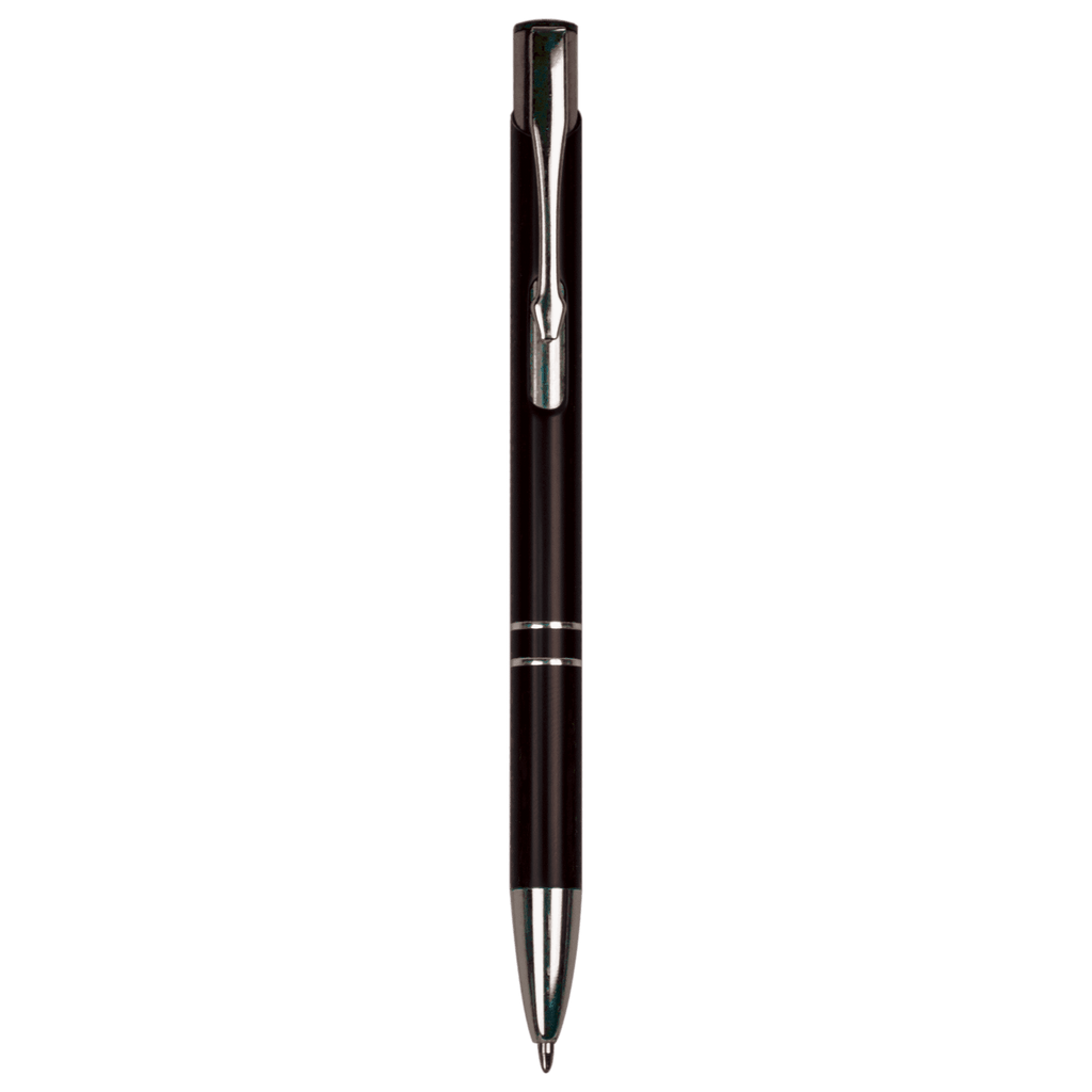 Black with Silver Trim Laserable Pen