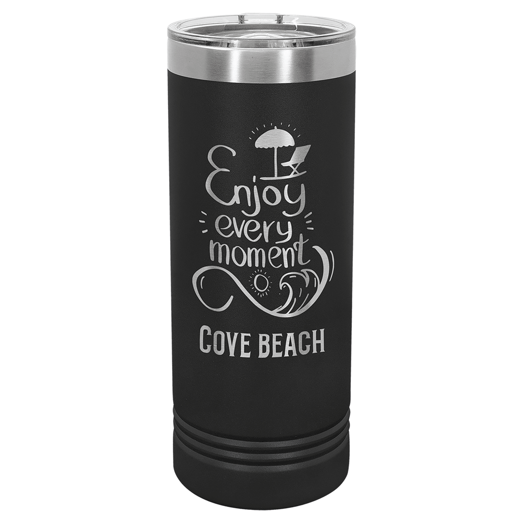 Black Polar Camel 22 oz. Skinny Tumbler with Slider Lid