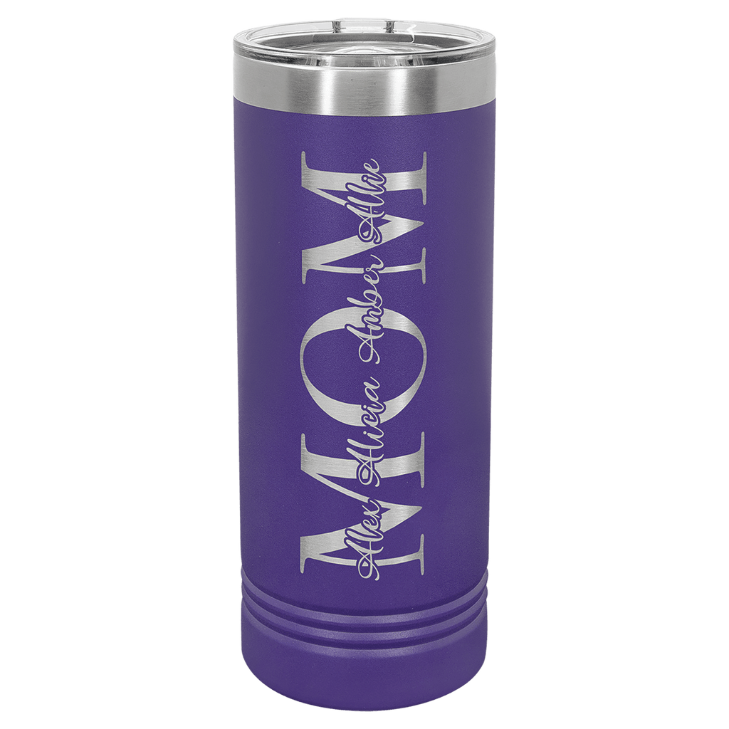 Purple Polar Camel 22 oz. Skinny Tumbler with Slider Lid