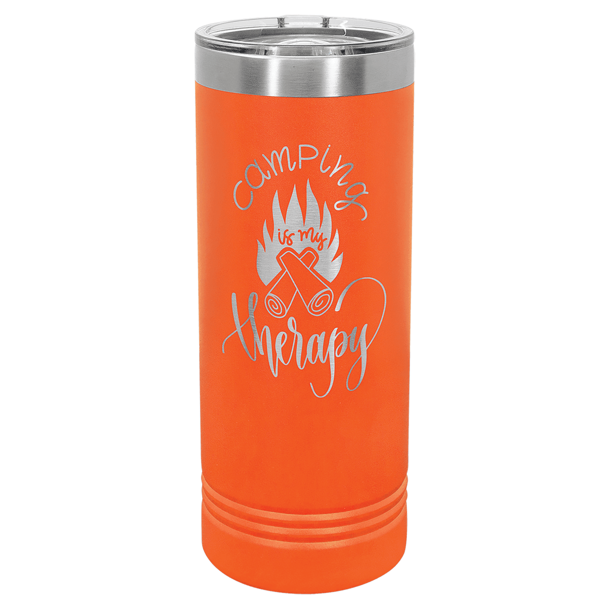 Orange Polar Camel 22 oz. Skinny Tumbler with Slider Lid