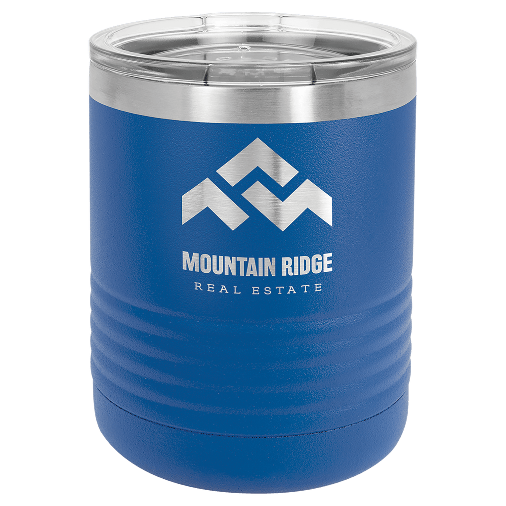 Royal Blue Polar Camel 10 oz. Vacuum Insulated Ringneck Tumbler with Clear Lid