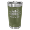 Olive Green Polar Camel 16 oz. Pint with Slider Lid