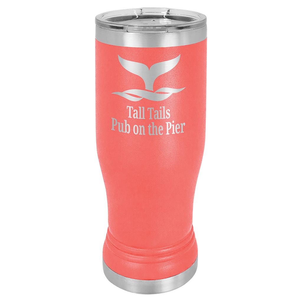 Coral 14 oz. Polar Camel Pilsner with Clear Lid