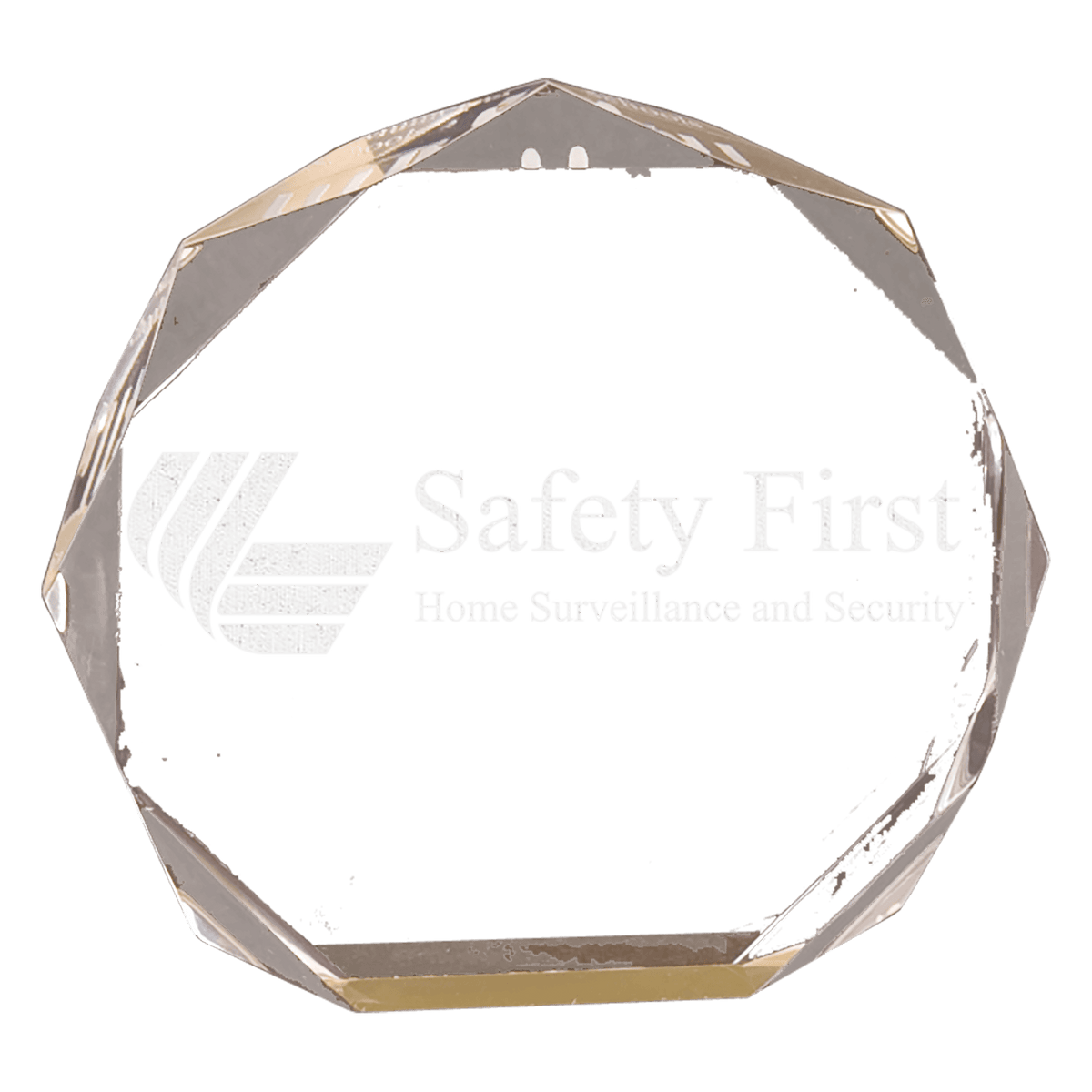 Gold 6" Octagon Acrylic Award