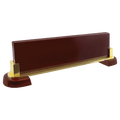 12 1/2" x 3 1/4" Rosewood Piano Finish and Metal Name Bar (NP10 Plate Sold Separately)