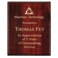 8" x 10" Premium Rosewood Piano Finish Plaque