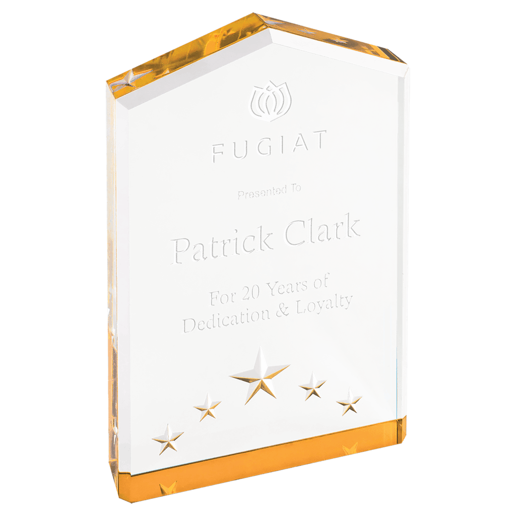 Gold 6" Star Point Acrylic