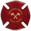 12" x 12" Rosewood Piano Finish Maltese Cross Plaque
